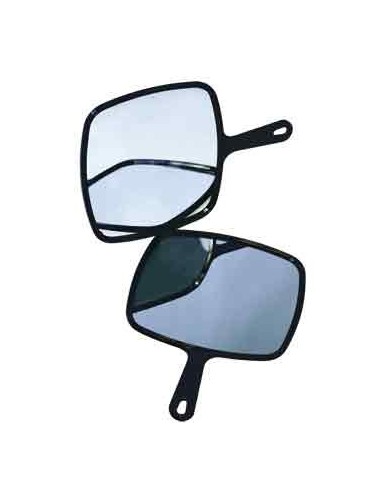 MIROIR BARBY NOIR PVC L255 Haut230 mm AvPOIGNEE  P