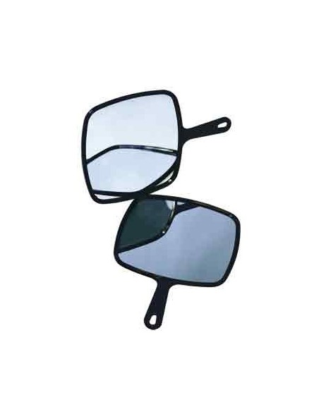 MIROIR BARBY NOIR PVC L255 Haut230 mm AvPOIGNEE  P