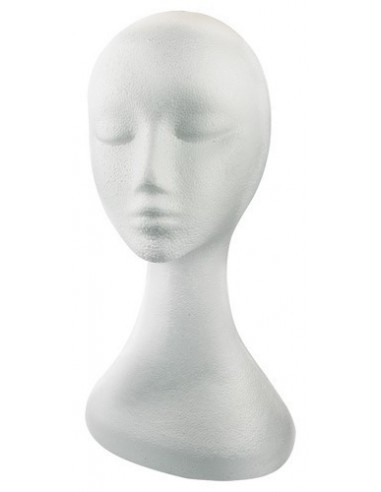 TETE POLYSTIR CLEOPATRE BLANCHE                  P