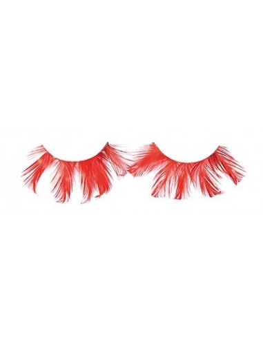 FX CILS CRAZY PLUME ROUGE  x2 AVEC COLLE      TF-P