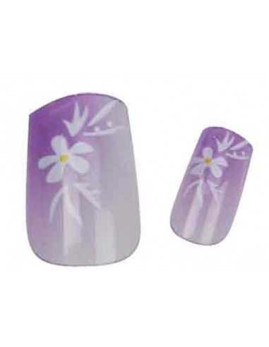 00-FAUX ONG.DECOR FL+STRAS MAUVx24AvCOL          P