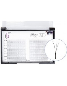 EXTENS.RUSSE-3D FX-CIL-C SOIE 12MM x160  PLAQ P-TF