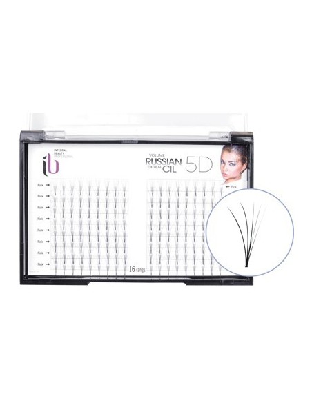 EXTENS.RUSSE-5D FX-CIL-C SOIE 14MM x160  PLAQ P-TF