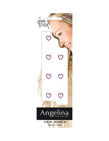 DIAM-STICK CARTE 8 LOVE FUSHIA    2MM AG-CONT TF-P