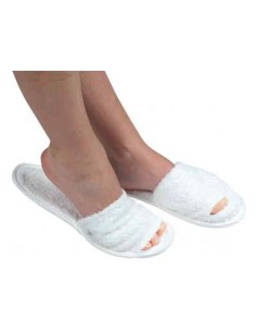 MULE CHAUSSON OUVERT.x2 PEDIC.EPONG.BLANC26x10cm P