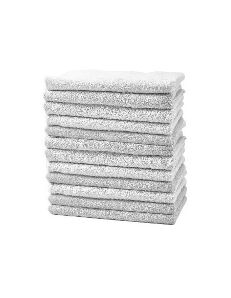 SERV EPONGE COTON MANUC/BARB/SOINS x12 BLANCHE   P