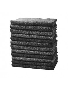 SERV EPONGE COTON TECHNIQ.x12NOIR.30x50cm BARBER.P