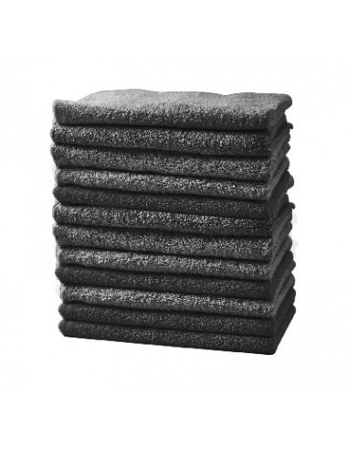 SERV EPONGE COTON TECHNIQ.x12NOIR.30x50cm BARBER.P