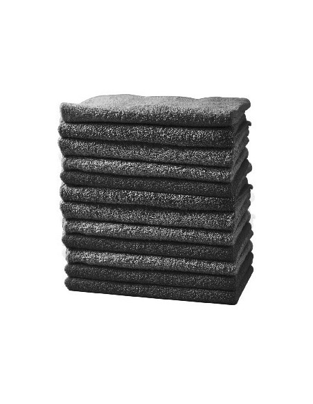 SERV EPONGE COTON TECHNIQ.x12NOIR.30x50cm BARBER.P