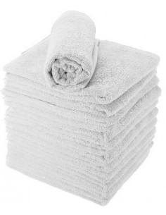 SERV EPONGE x12 COTON BLANC ECO 50*80            P