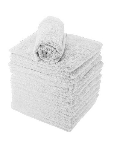 SERV EPONGE x12 COTON BLANC ECO 50*80            P