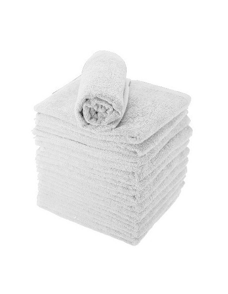 SERV EPONGE x12 COTON BLANC ECO 50*80            P