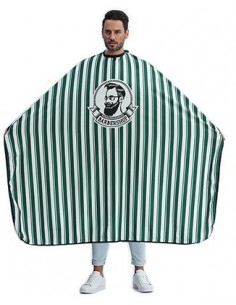 MAXI CAPE- RAYEE VERTE 5 CLIPS BARBER SHOP       P