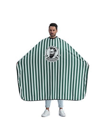 MAXI CAPE- RAYEE VERTE 5 CLIPS BARBER SHOP       P