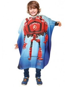 PEIGNOIR CAPE ENFANT DESSIN ROBOT-KID         TF-P