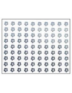 00-SINA-MANUC DECOR ONG ARGENT FLEURS MNS04   TF-P
