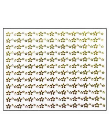 00-SINA-MANUC DECOR ONGLE DORE FLEURS MNS41   TF-P
