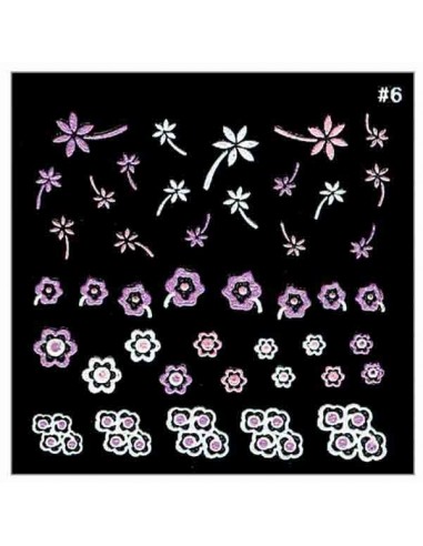 SINA-MANUC DECOR ONGLE COLOR FLEURS XST24     TF-P