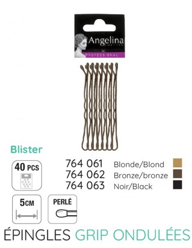 PINCES ONDULEES KIFIX BLOND (50mm) x 40