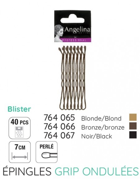 PINCES ONDULEES KIFIX BLOND (70mm) x40