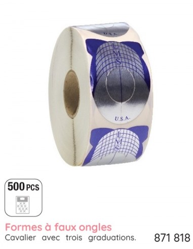 CHABLONS POUR ONGLES 3 graduations