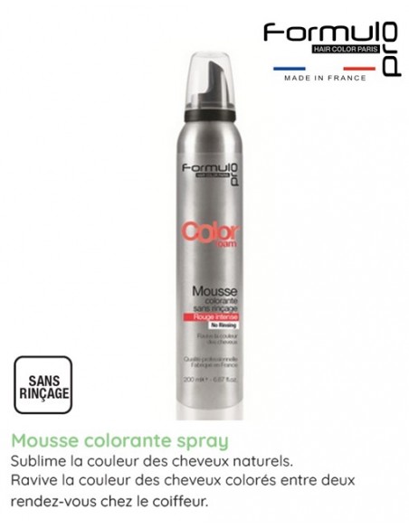 Mousse Colorante Spray Rouge (200ml)