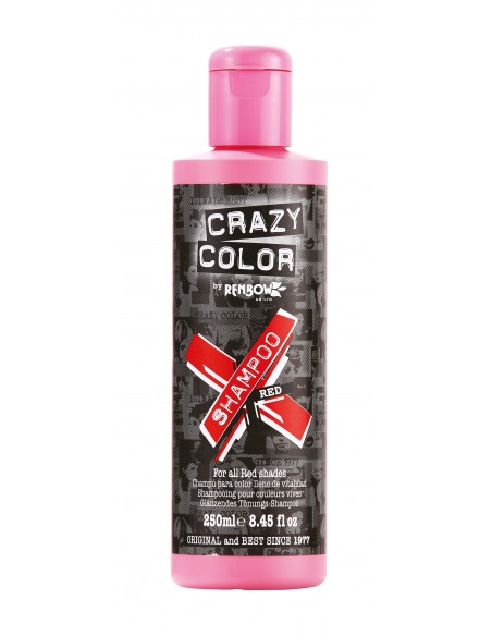 Shampooing CRAZY COLOR Réactivant RED  250ml