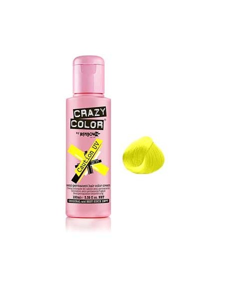 CRAZY COLOR 100ml NEON UV JAUNE CAUTION       P-TF