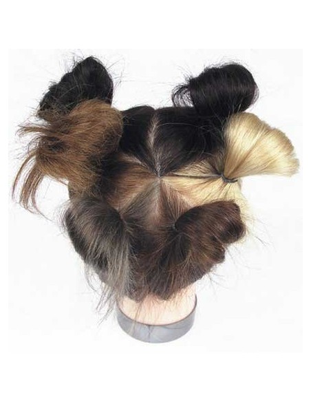 00-TETE CINKOL 20-25 cms TEINTURE 5 COLORS       P