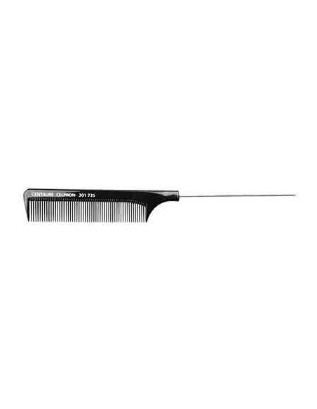 Peigne à  Queue Métalique ABS Noir (23,2cm) - CENT.