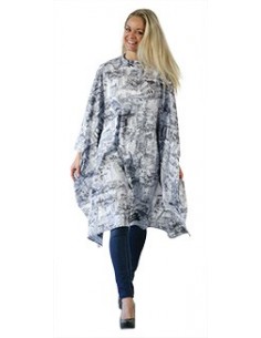 MAXI-CAPE PEIGNOIR DESSIN CITY GRIS              P 2