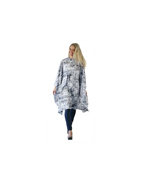 MAXI-CAPE PEIGNOIR DESSIN CITY GRIS              P