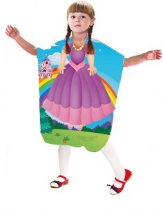 PEIGNOIR CAPE ENFANT DESSIN ELSA-QUEEN        TF-P 2