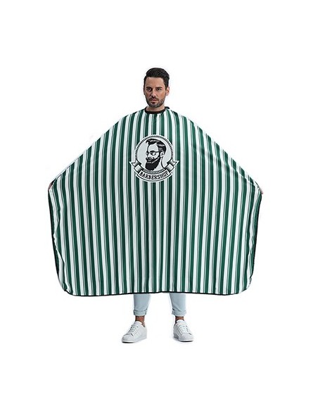 MAXI CAPE- RAYEE VERTE 5 CLIPS BARBER SHOP       P