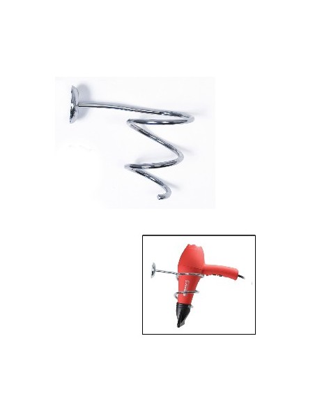 Support Sèche Cheveux Métallique Spiral 2