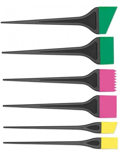 PINCEAU TECHNIQUE SILICONE KIT 6PCS PM+MM+GM    P