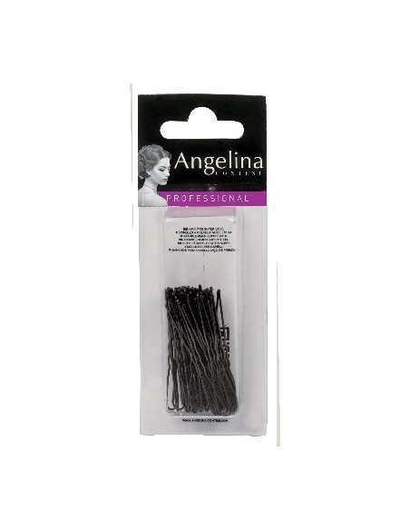Pinces ondulées/perlées Kifix noir (4.5cm) x50