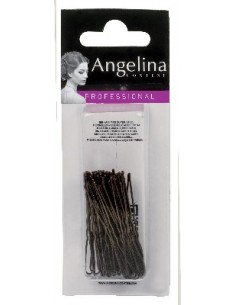 Pinces ondulées/perlées Kifix bronze (7cm) x40 2