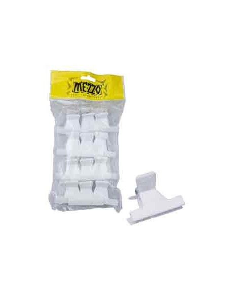 Pince Croco Cheveux Blanche Pm X12 Eco - 6 Cm