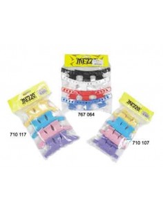 Pince Croco Cheveux Couleur Assorties X12 - 6 Cm 2