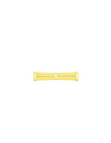Mini Bigoudis yoyo jaune (80x11mm) x12
