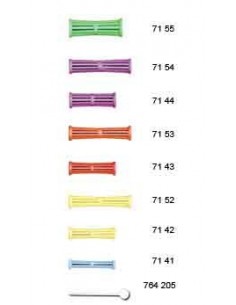 Mini Bigoudis yoyo vert (67x22mm) x12 2