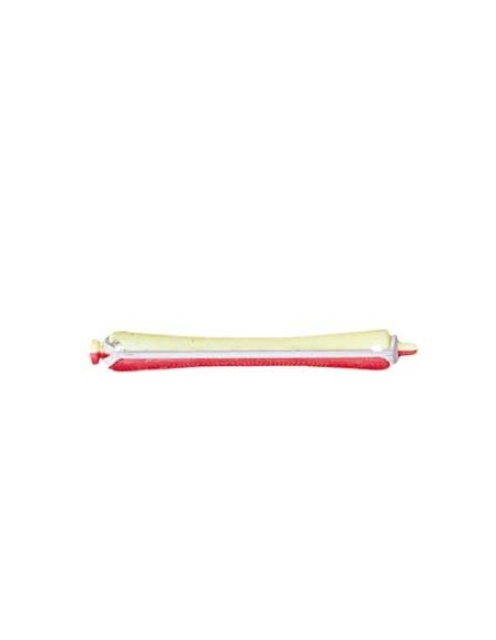 Bigoudis jaune/rouge (80x9mm) x12