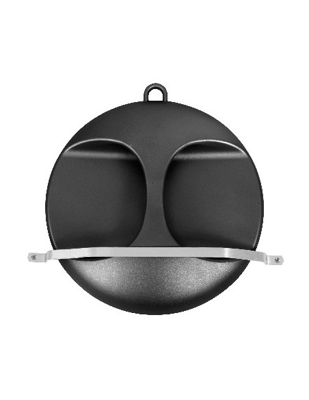 Miroir Coiffure Noir Avec Poignée (Diam. 270mm)