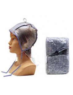 BONNET MECHE DUO Av PROTEC NUQUE x12  AV CROCHET P 2