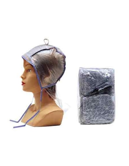 BONNET MECHE DUO Av PROTEC NUQUE x12  AV CROCHET P