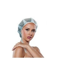 BONNET A TIRETTE ELASTIC MODEL ECO BLEU          P