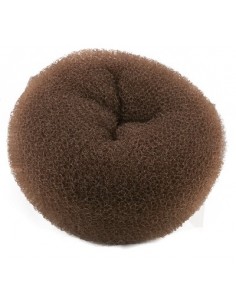 CREPON ECO CHIGNON POUF.14CM CHATAIN   H6     TF-P 2