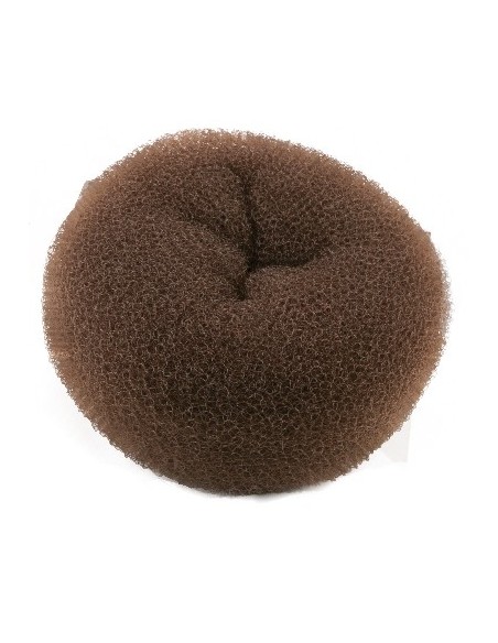 CREPON ECO CHIGNON POUF.14CM CHATAIN   H6     TF-P
