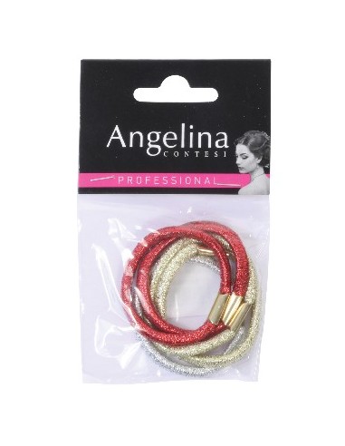 ELASTIC GAINE COLOR METALIC TGM 45MM x5 ANGELINA C